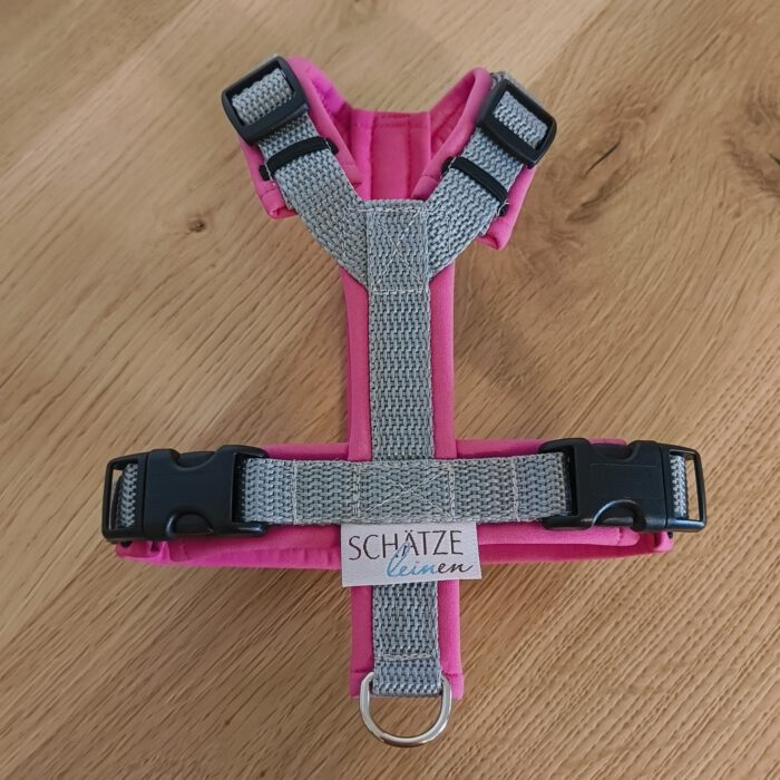 Geschirr pink hellgrau