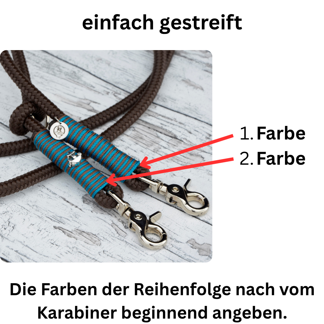 einfarbig gestreift